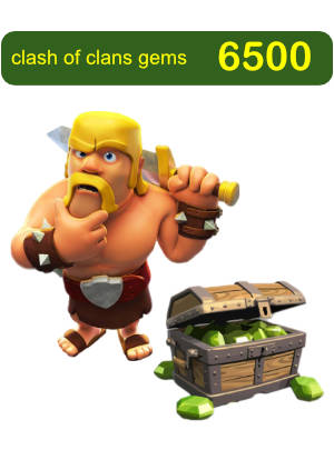 6500 gems clash of clans