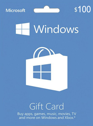 خرید گیفت کارت 100 دلاری مایکروسافت Microsoft
