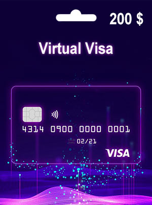 خرید 200 دلاری ویزا کارت مجازی (تحویل ۲۴ ساعته)