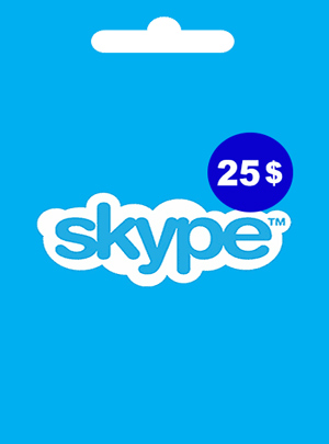 خرید گیفت کارت Skype اسکایپ 25 دلاری
