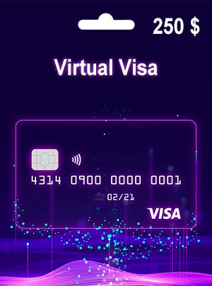خرید 250 دلاری ویزا کارت مجازی (تحویل ۲۴ ساعته)