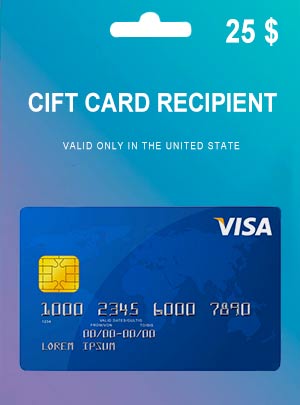 خرید گیفت کارت 25 دلاری ویزا کارت آمریکا