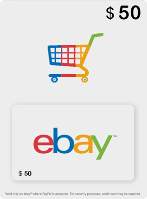 خرید گیفت کارت ۵۰ دلاری ebay