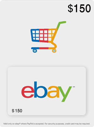 شارژ 150 دلاری اکانت ebay