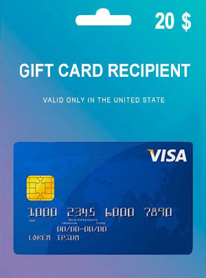 خرید گیفت کارت ویزا کارت 20 دلاری امریکا