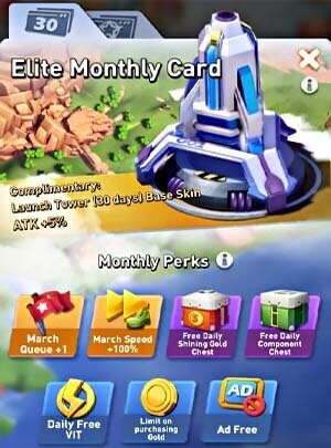 خرید Elite Monthly Card بازی تاپ وار