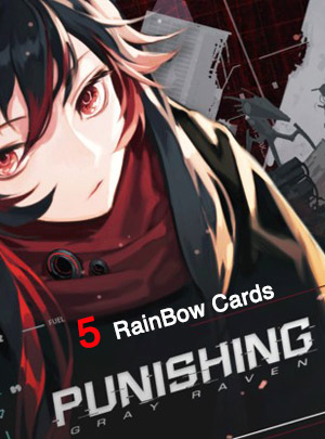 خرید 5 Rainbow Cards بازی Gray Raven