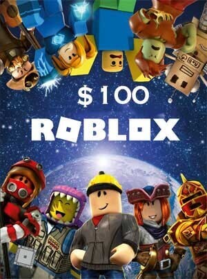 خرید گیفت کارت 100 دلاری بازی روبلاکس Roblox